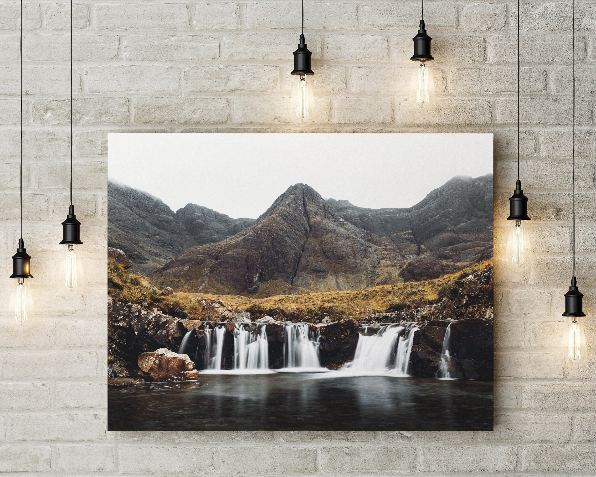THE FAIRY POOLS - Print, Canvas, Framed - Original Scotland Landscape Photo - Home Decor House Wall Art Isle of Skye