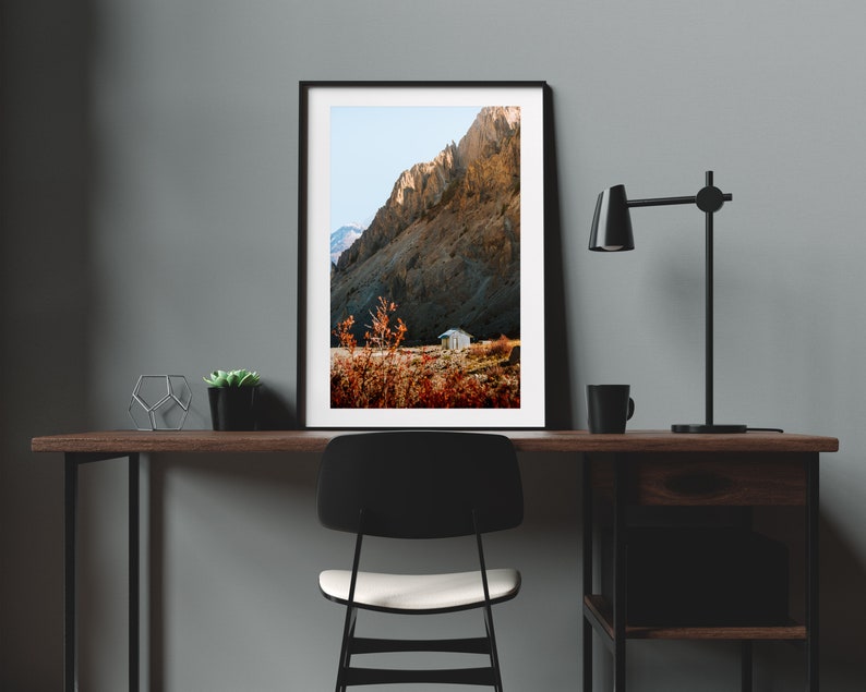 MOUNTAIN SHACK Print, Framed, Canvas Manang Nepal Annapurna Circuit Mountain Landscape Photo Original Wall Art, Home Decor, Gift image 8