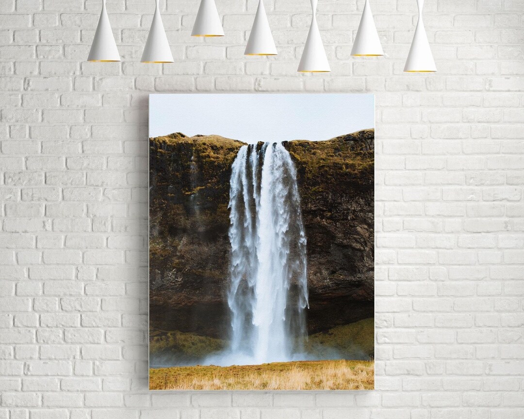 Seljalandsfoss Print - Waterfall in Iceland, Landscape Photography Wall ...