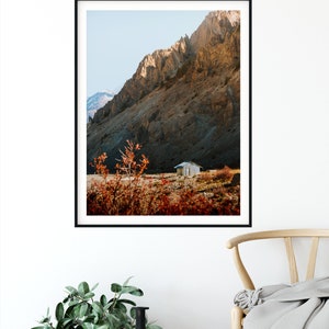 MOUNTAIN SHACK Print, Framed, Canvas Manang Nepal Annapurna Circuit Mountain Landscape Photo Original Wall Art, Home Decor, Gift image 7