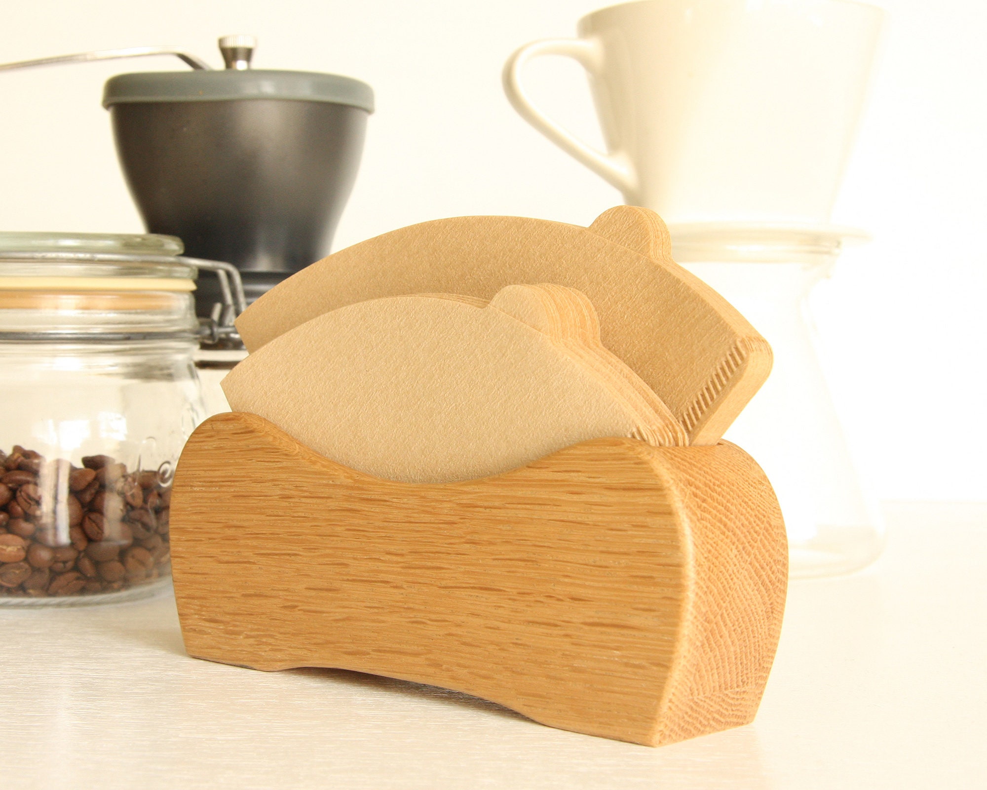 Coffee filter case Coffee filter holder Coffee filter stand Etsy