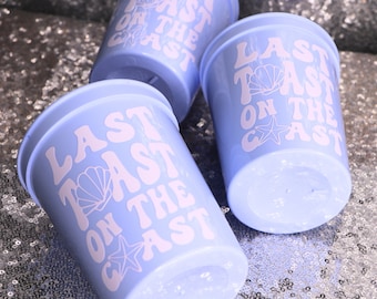 Last Toast on the Coast Stadium Cups for Beach Bachelorette Party