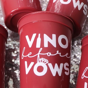 VINO BEFORE VOWS Cups for Vineyard Winery Wine Bachelorette Party | Napa Valley Girls Trip image 10