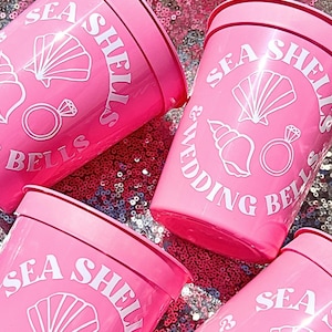 Sea Shells & Wedding Bells Cup for Last Toast on the Coast Bachelorette