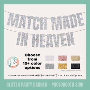 MATCH MADE in HEAVEN Banner for Heavenly Bachelorette, Lets Get Lit Bachelorette, Heaven Clouds Bachelorette Party