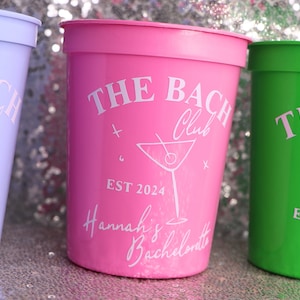 BACH CLUB Cups for Country Club Bachelorette Party | Classy Bachelorette, But First Martinis, Martinis and Matrimony, Club Bach
