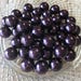 Eggplant Chunky Beads , 20mm Pearl Chunky Bubblegum Beads , 10pc bead Set , Wholesale , Gumball beads