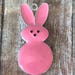 Pink Easter Bunny enamel chunky Necklace Pendant , Chunky Bubblegum charm 50mm