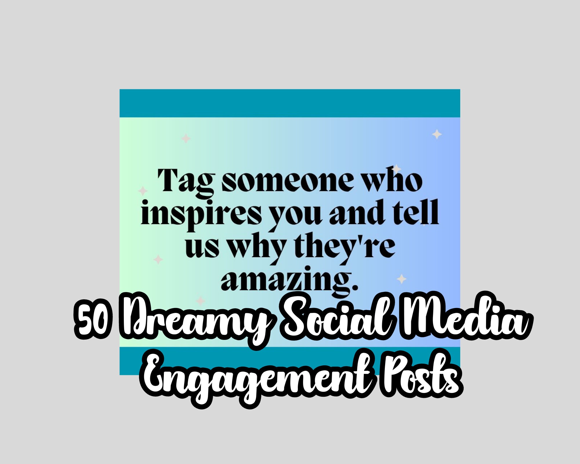 50 Dreamy Social Media Engagement Posts - Etsy