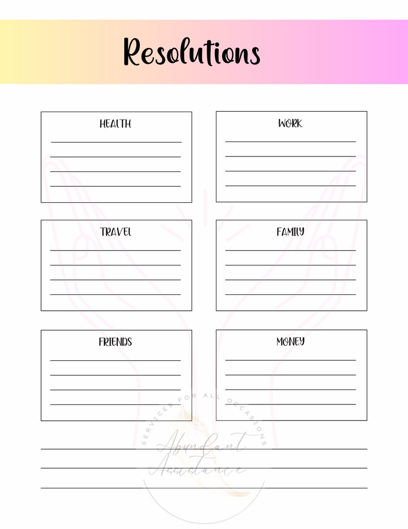 Wellness Planner - Printable - Etsy