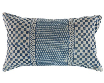 Indigo Pillow Cover Lumbar