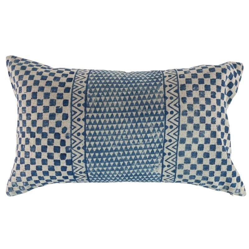 Oilo Band Pillow Indigo main image 1