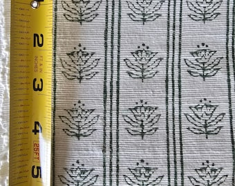 Wild Magnolia in Elm Green Fabric