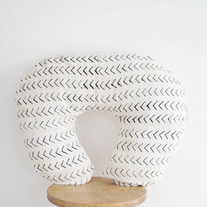 African Mud Cloth Nursing Pillow Cover