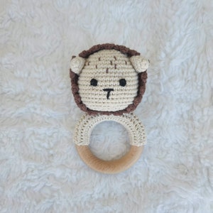 Crochet Lion Rattle Toy