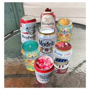 Beer Can Candles Made to Order Any Scent or Color, Modelo, Budweiser, Sour Beer