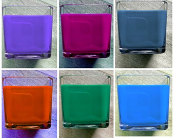 10 Glass Jar Candles No Labels, Choose Colors and Scents, Wholesale, Free to Ship