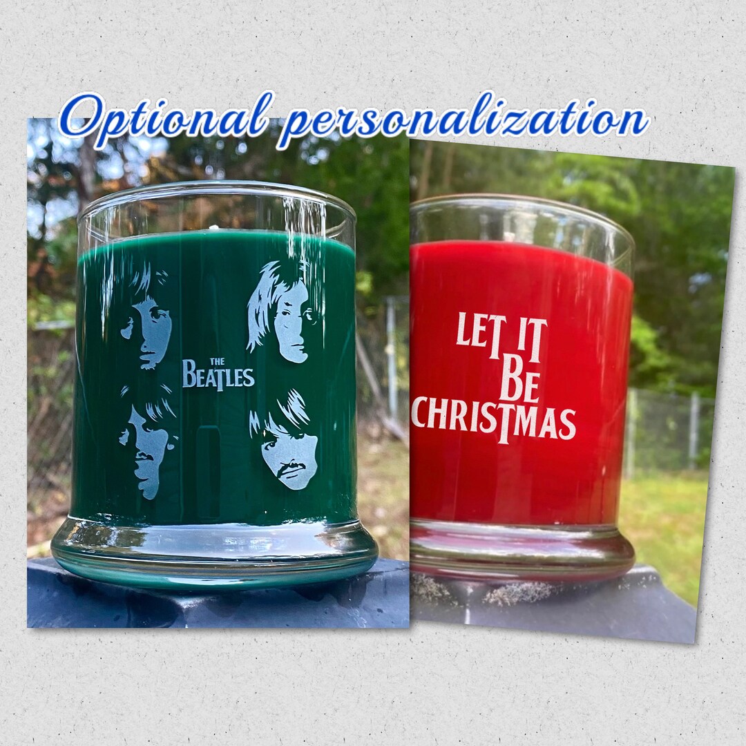 The Beatles Candle Etched Glass Keepsake Jar Etsy
