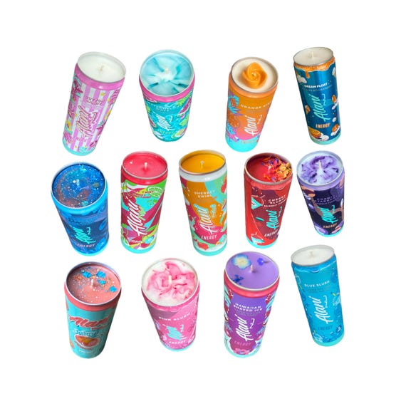Alani Can Candles: Upcyled Energy Drink Gifts, Any Scent or Soy