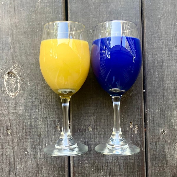 Wine Glass Candles Etsy