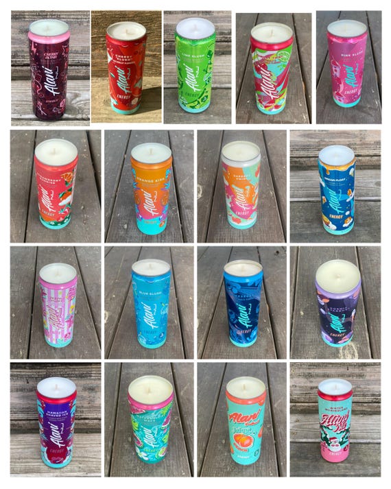 Alani Can Candles: Upcyled Energy Drink Gifts, Any Scent or Soy