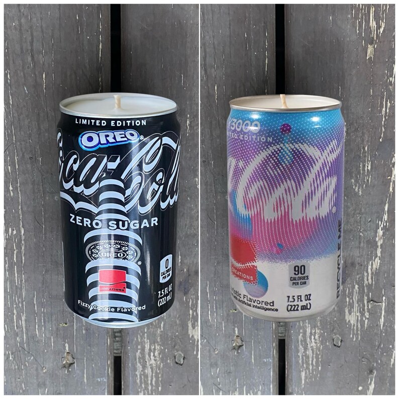 Dr Pepper, Coca Cola Oreo & Y3000 Can Soda Candles Made to Order Any Scent Wax Color zdjęcie 12