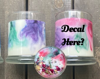 Marble Swirled Candles, Personalizable,  Pick Wax Colors & Fragrance Choices