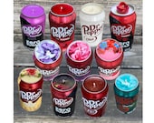 Dr Pepper Can Candles:  Upcyled Soda Pop All Flavors, Any Scent Wax Color, Blackberry, Strawberries & Cream, Diet, Zero, Cream Soda