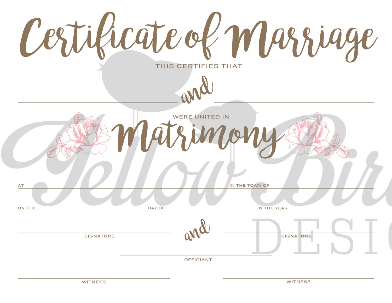 INSTANT DOWNLOAD Marriage Certificate Wedding Certificate Etsy Finland instant-download-marriage-certificate-wedding-certificate-etsy-finland
