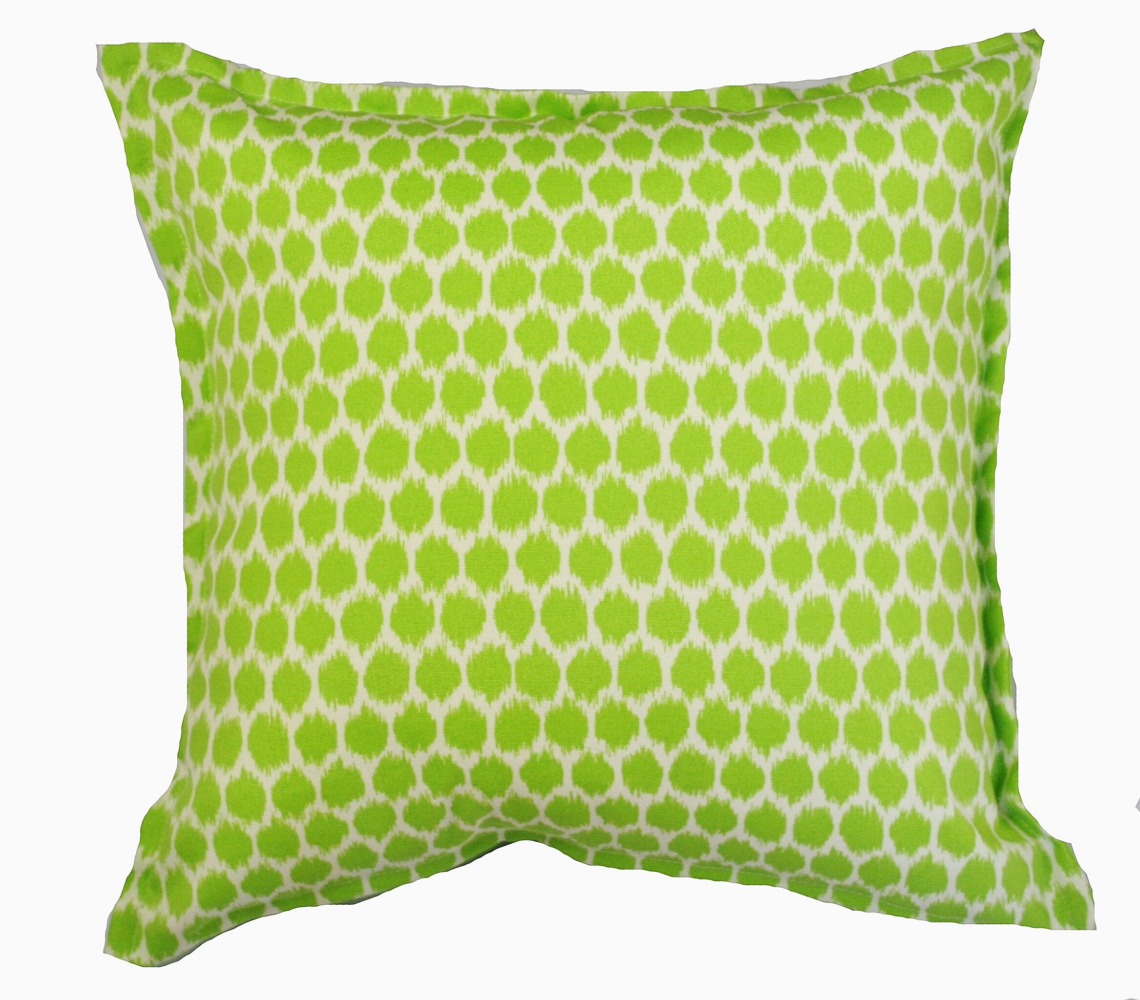 Outdoor / Indoor Green Ikat Spot Cushion Cover Etsy