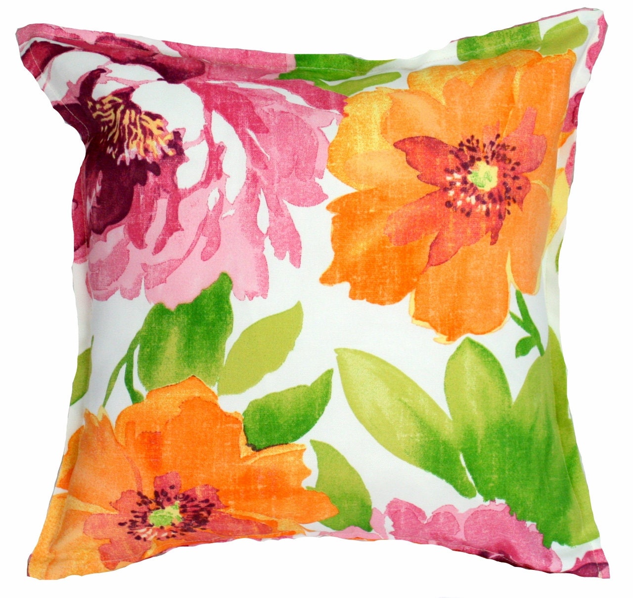 Outdoor / Indoor Large Blooms Cushion Cover Etsy