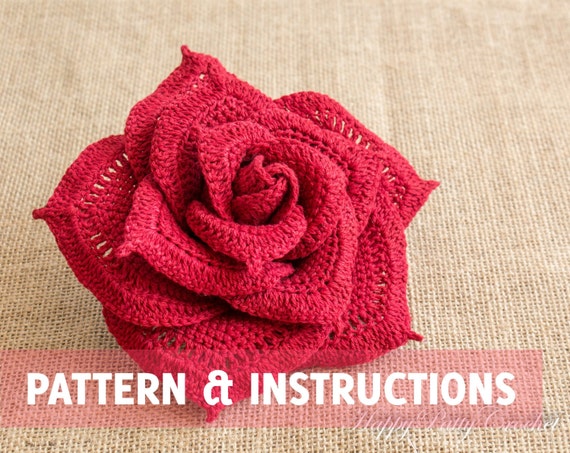 Iva Rose Hd Sex Videos - Crochet Rose Pattern Crochet Flower Pattern Crochet - Etsy Singapore