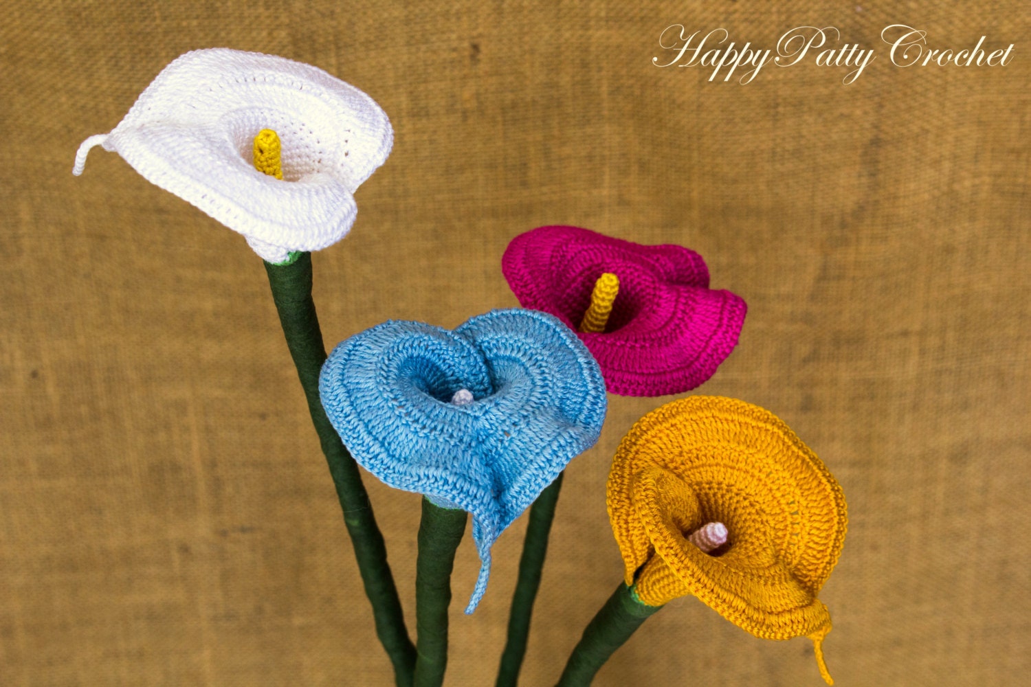 Crochet Bouquet Lily Pattern and Instructions Calla Lily for Etsy