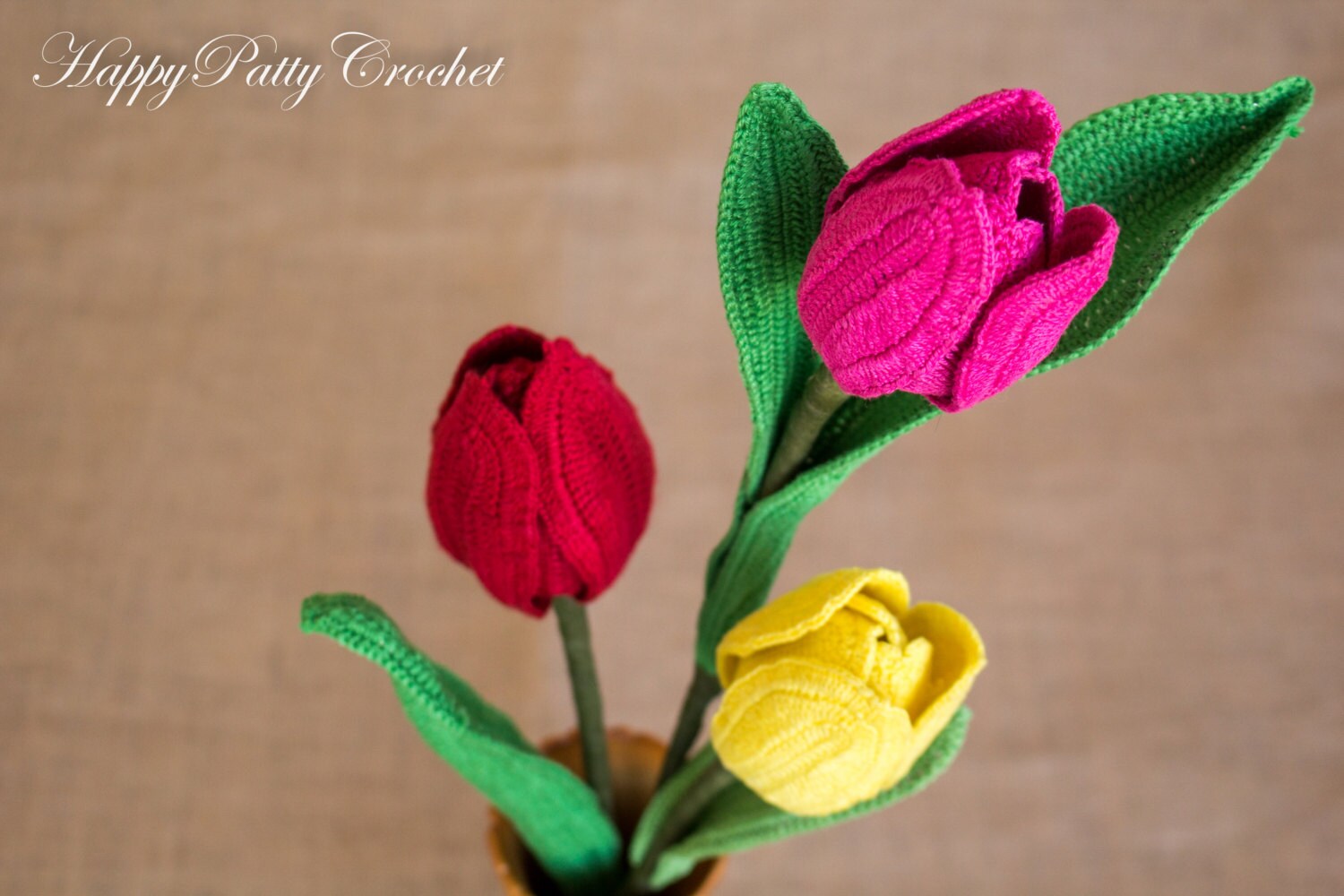 Crochet Tulip Pattern and Instructions Crochet Flower Etsy