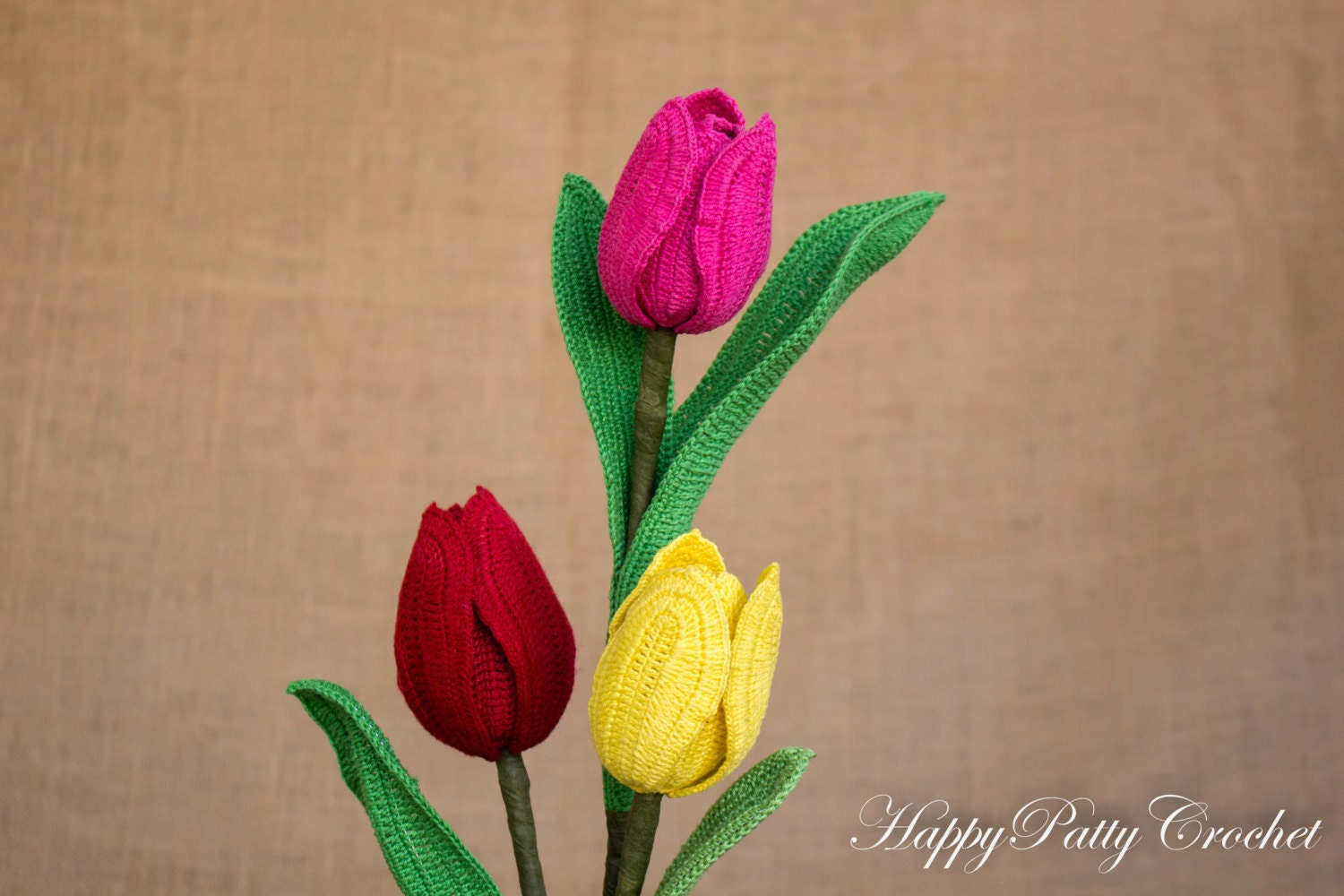 Crochet Tulip Pattern and Instructions Crochet Flower - Etsy