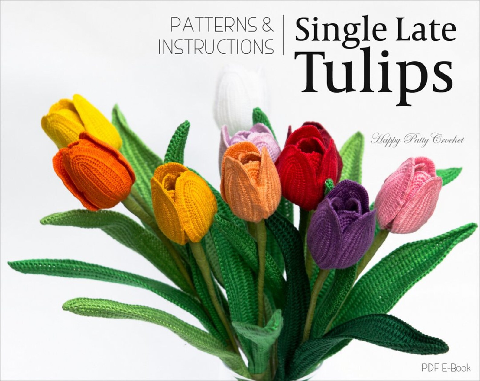 Crochet Tulip Pattern Crochet Flower Pattern Single Late Etsy