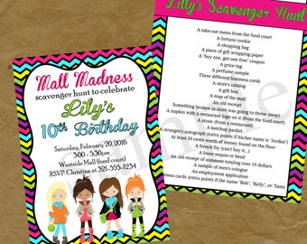 Mall Scavenger Hunt Etsy