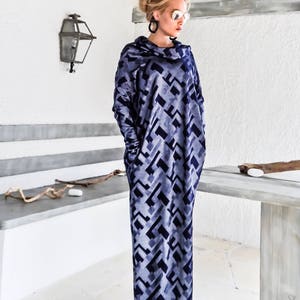 Winter Maxi Dress Kaftan / Plus Size Maxi Dress / Plus Size Dress / Plus Size women/ Maxi Dress Long Sleeves / Fall Winter Dress / #35180