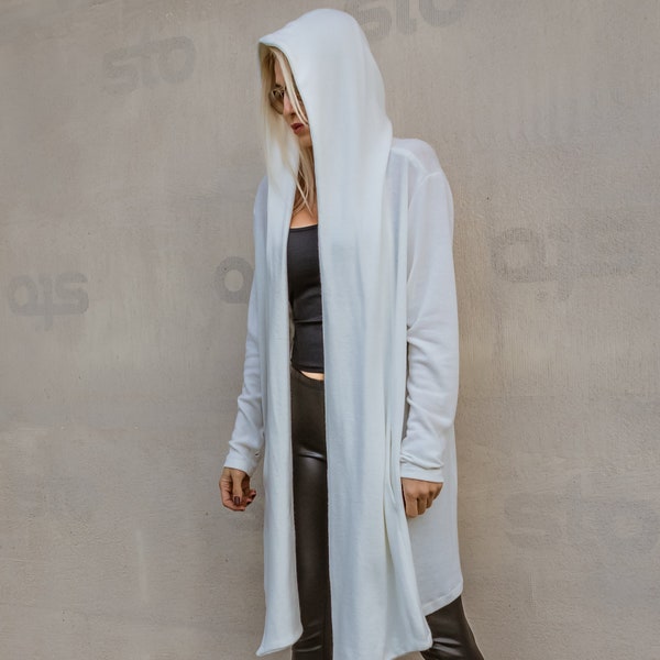 New Extra Long Asymmetric Cardigan