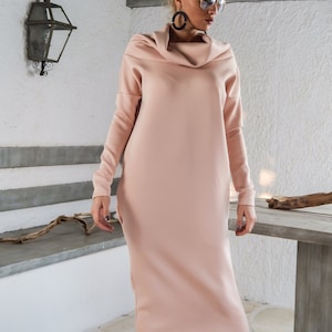 Elegant Maxi Dress / Maxi Dress / Winter Dress / Evening Pockets Dress / Long Sleeve Dress / Plus Size Dress / Oversized Clothing  / #35144