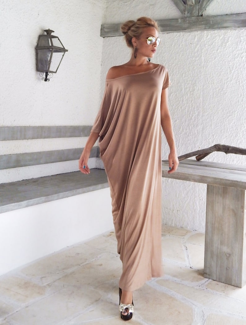 Phoenix Purple Cactus Maxi Kaftan Dress
