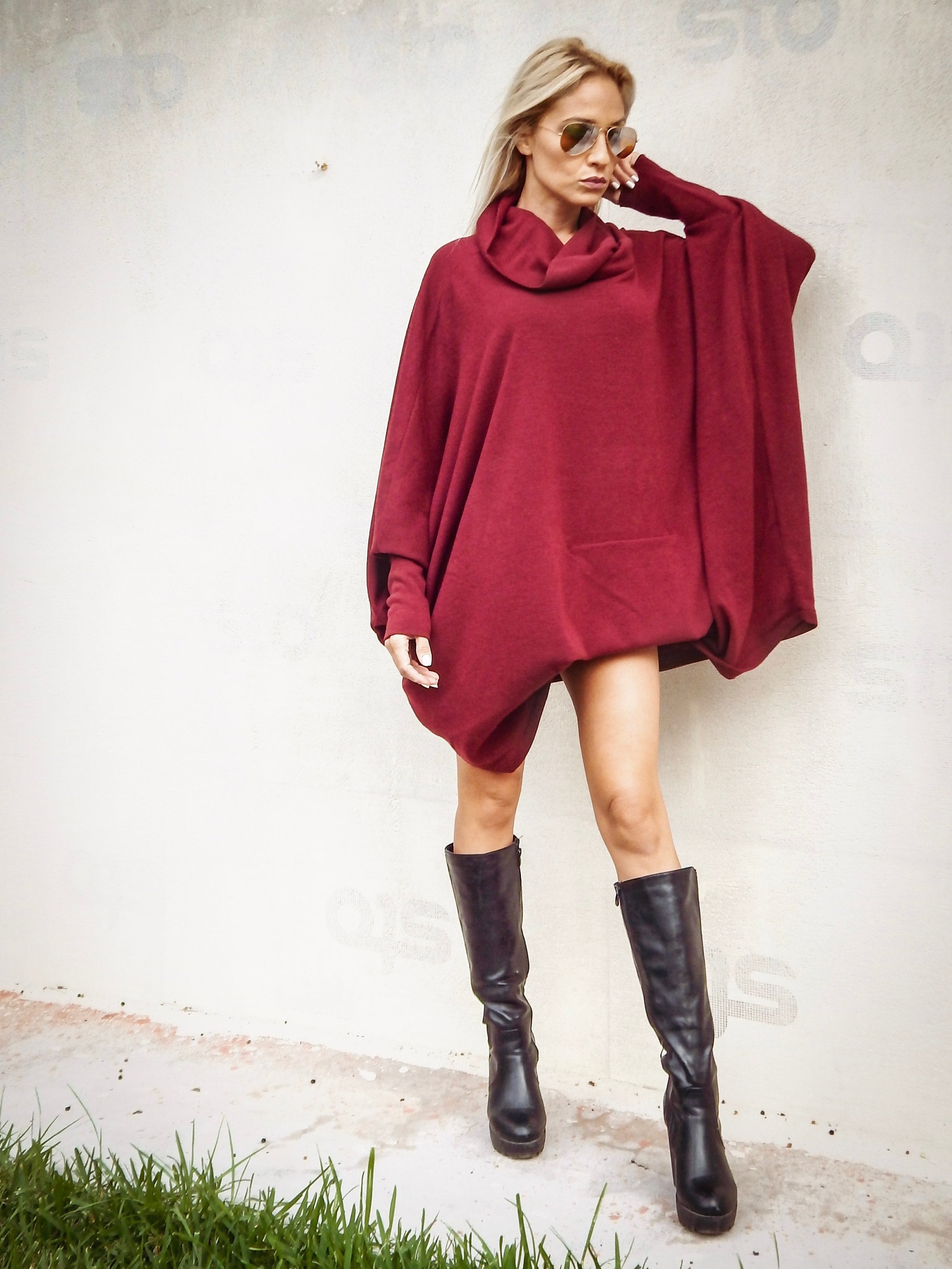 rust blouse outfit
