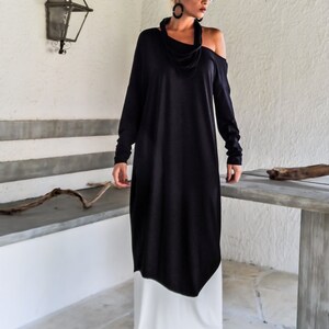 Black & White Maxi Dress / Black and White Abaya Kaftan / Plus - Etsy