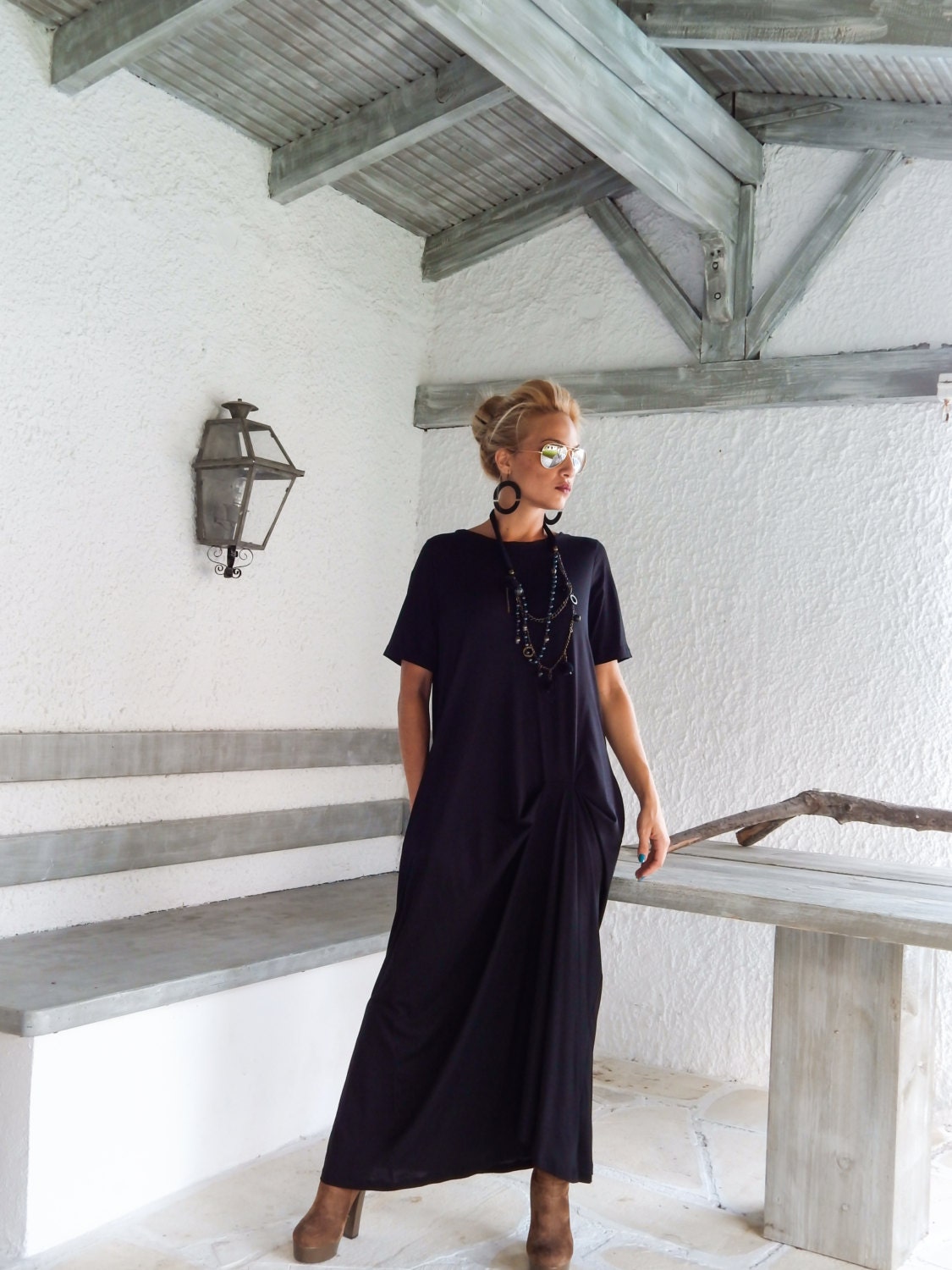 CAINEE 　Oversized maxi dress　black il_fullxfull.657019423_ix0p.jpg