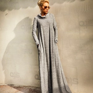 NEW Winter Maxi Dress / Sweaterdress / Plus Size Dress / Turtleneck Dress / Plus Size Maxi Dress / Long Dress / Dress With sleeves / #35287