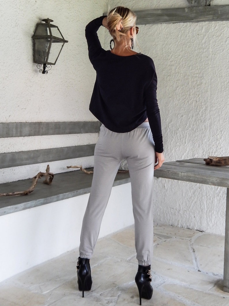 silver gray pants