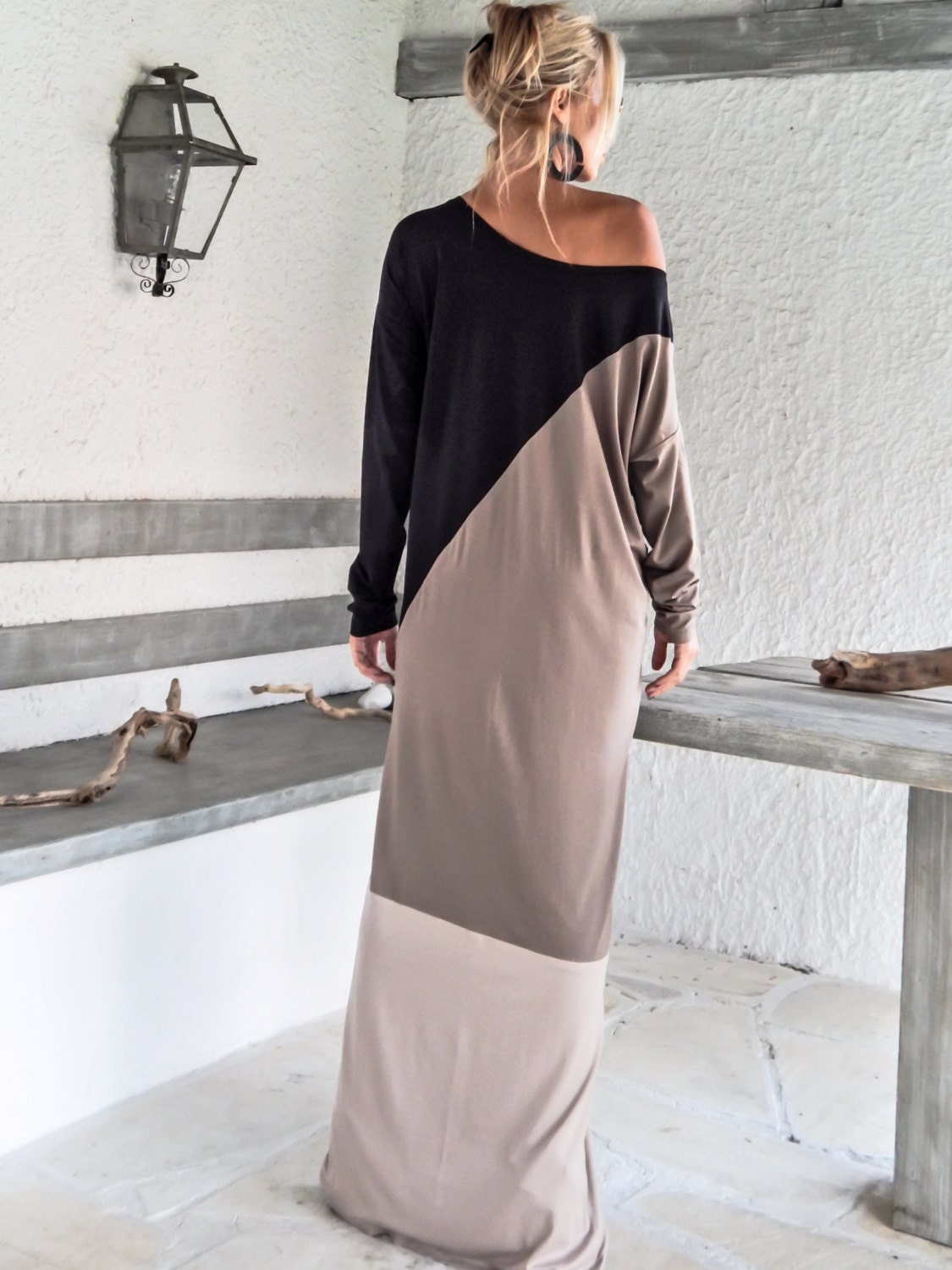Black Brown Beige Maxi Dress Abaya / Multi Color Kaftan / - Etsy