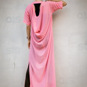 NEW Coral Sheer Dress, Sheer Tunic, Maxi Dress, Plus Size Tunic, Long Tunic, Spring Long Blouse, Sheer Dress, Spring Summer Clothing #35313