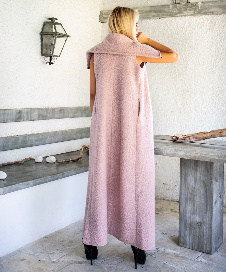 NEW Winter Vest Coat Long Coat Sleeveless Long Vest Maxi Etsy