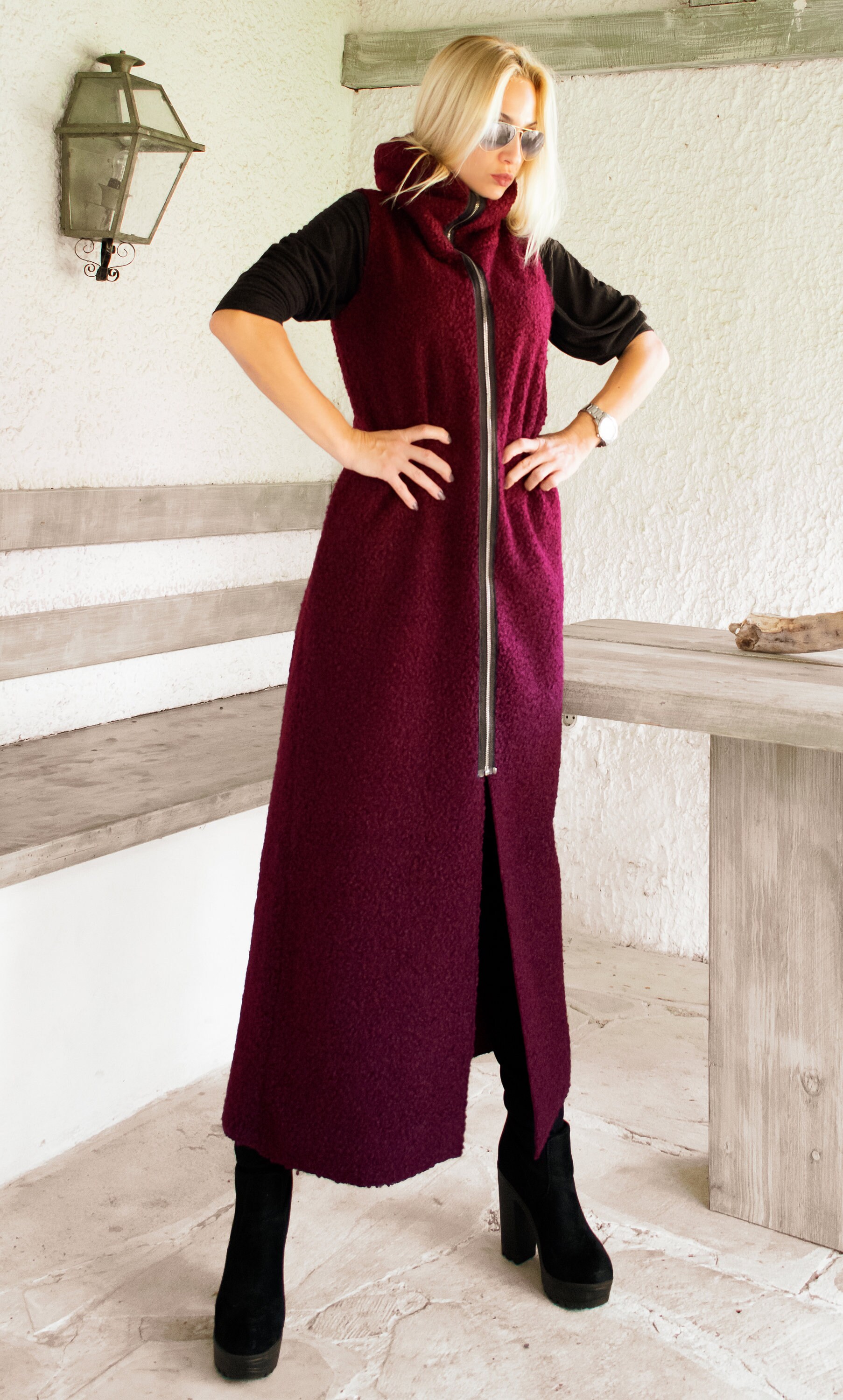 NEW Winter Vest Coat, Long Coat, Sleeveless Long Vest, Maxi NEW Winter Vest Coat, Long Coat, Sleeveless Long Vest, Maxi